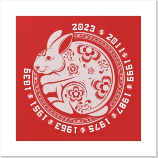 Happy Chinese New Year 2023 Year Of The Rabbit Women Men Kid Posters and Art